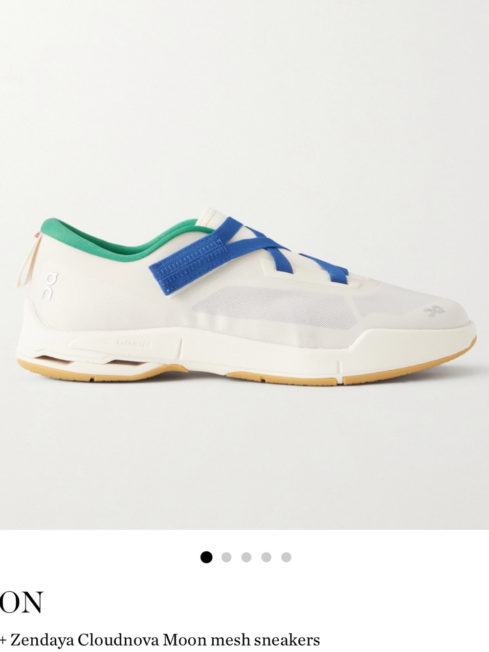 ON+ Zendaya Cloudnova Moon mesh sneakers